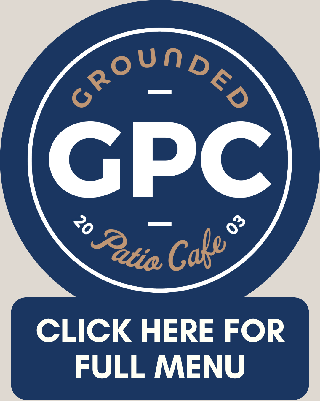 NEW MENU PAGE | Grounded Patio Cafe (Live)